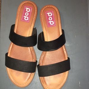POP Black Sandals